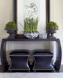 Ethan Allen Console Table With A Pair