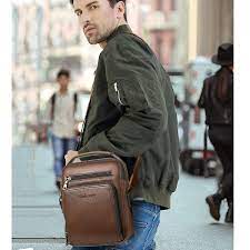 Shoulder Bag Mens Messenger Bag Leather Satchel Shoulder bag for travel,  hiking and outdoor sports | Fruugo NL