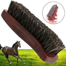 Natural wood Bristle Horse Hair Shoe Boot Brush Care Clean Shine Polish *SA  | eBay