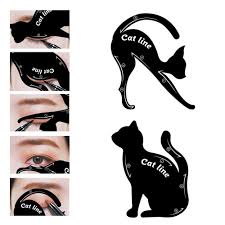 cat line eyeliner stencil