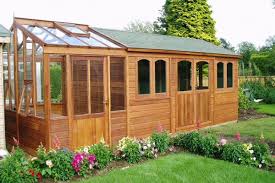 combined greenhouse shed kent