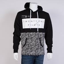 Twenty One Pilots Hoodie Men Geometry Print Sweatshirt Black