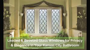 This will also allow you to place the stained glass window panel at the right height for your preferences without having. Leaded Beveled Glass Windows For Privacy Elegance In Your Kansas City Bathroom Kansas City Stained Glass