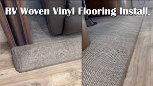 rv slide out woven vinyl flooring