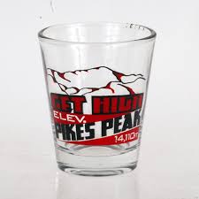 Shot Glass Get High Pikes Peak 1774