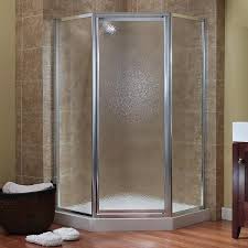 Foremost Tides 70 In H X 24 In W Framed Pivot Silver Shower Door Obscure Glass Tdna0570 Ob Sv