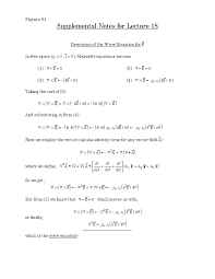 wave equation derivation