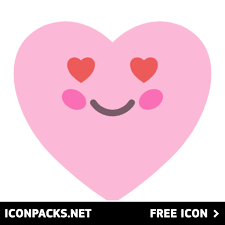 free pink cute romantic emoji in