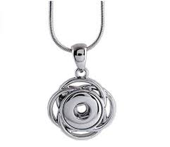 mini snap jewelry necklace swirl orbit