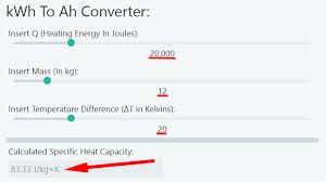 Specific Heat Capacity Calculator