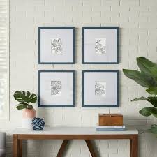 Stylewell Blue Modern Frame With White