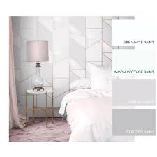 Curious to know which paint color ideas they handpicked for this year? Colour Block Geo Grey Wallpaper Grey Wallpaper Graham Brown