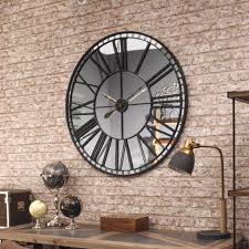 skeleton wall clock mirror 100cm