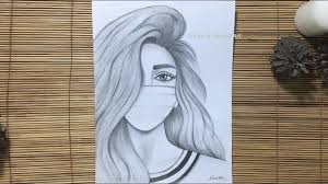 Find & download free graphic resources for sketch girl. How To Draw A Girl Wearing A Mask Beautiful Girl Drawing Pencil Sketc Beautiful Girl Drawing Girl Drawing Pencil Sketches Of Girls