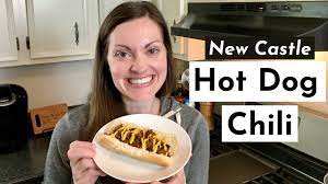 new castle hot dog chili you