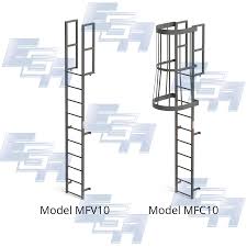 fixed vertical cage ladders ega