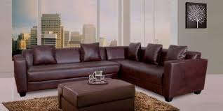 kameth corner sofa set in brown