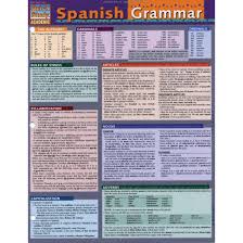 Quickstudy Bar Chart Spanish Grammar