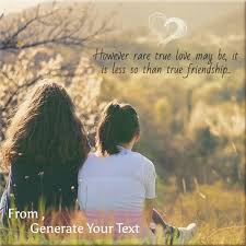 write name on friendship picture