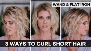 to curl short hair easy hair tutorial