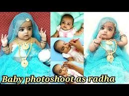 5 months baby as radha photoshoot at