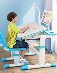 In such cases, a wooden study table may be the wrong choice since it is heavy and difficult to move. Amazon Com Aboron 32 X24 Student Kids Study Desk Large Study Furniture Room Study Table For Children Desk Study Table And Chair Adjustable Height Blue Kitchen Dining