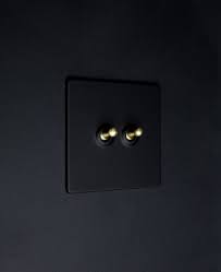 Toggle Light Switch Black Double Toggle Switch With 4 Finishes