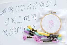 alphabet pattern for monogram embroidery