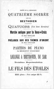 Program of the musical evenings of the Salon de la Rose †Croix, 1892.... |  Download Scientific Diagram
