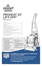 bissell proheat 2x lift off 1565 series