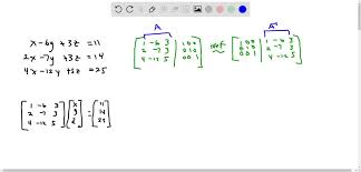 Each Linear System As A Matrix Equation