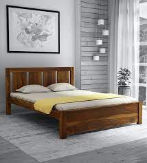amarillo solid wood queen size bed