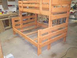 custom made twin over full bunk bed by