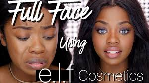 full face using only elf cosmetics