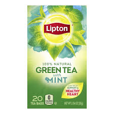 lipton green tea mint tea bags 20
