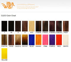 Its A Wig Cleo Hair Color Chart Pink Purple Color Red