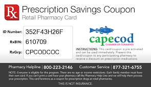 With your prescription savings card it cost $25! Prescription Drug Card Cape Cod Chamber Of Commerce Cape Cod Ma