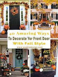 decorate your front door with fall