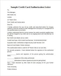 Credit Card Authorization Letter Template Business Template Ideas