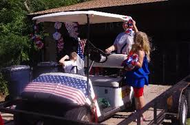 july parade the golf cart robohara