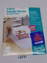 Avery Light Fabric T Shirt Transfers For Inkjet Printers 8 5 X 11 Iron On 15 Pk 72782062712 Ebay