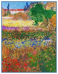 Flower Garden By Impressionist Van Gogh