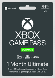 xbox game p ultimate 1 month sub