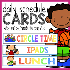 Daily Schedule Cards Visual Schedule The Super Teacher