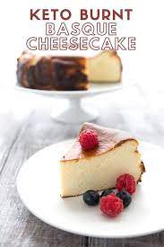 Keto Basque Burnt Cheesecake Dessert gambar png