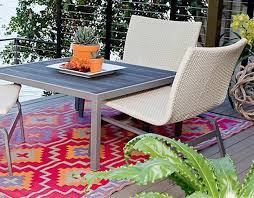 colourful outdoor rugs from cuckooland