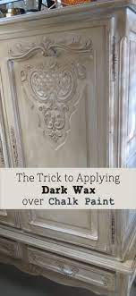 Dark Wax Over Chalk Paint