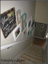 home happy home staircase gallery wall