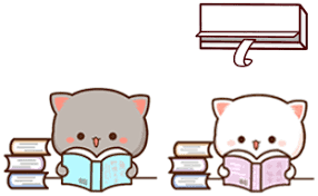 Mochi Peach Sticker - Mochi Peach Reading - Discover & Share GIFs