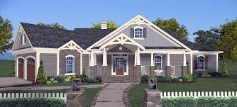 Crafts House Plan With Angled Garage